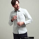 09ホワイト | 【HIDEAWAYS BLACK】ブライトタックバイヤスレギュラーカラーシャツ | NICOLE