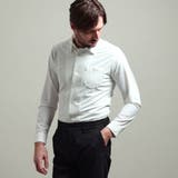 09ホワイト | 【HIDEAWAYS BLACK】シアーマイクロチェックレギュラーカラーシャツ | NICOLE