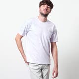 88ラベンダー | バイヤスハケメロゴプリント クルーネック半袖Tシャツ | NICOLE