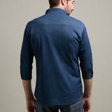 カスレプリント 7分袖スタンドカラーシャツ | NICOLE | 詳細画像8