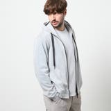 09ホワイト | ハイテンションジャージーデニムジップアップパーカー | NICOLE