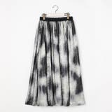 【WALDO】ウエストゴムムラ染め光沢プリントギャザーフレアースカート | NICOLE | 詳細画像11 