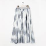 【WALDO】ウエストゴムムラ染め光沢プリントギャザーフレアースカート | NICOLE | 詳細画像12 