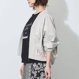 【WALDO】合皮プリーツジップアップブルゾン | NICOLE | 詳細画像3 