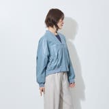 【WALDO】合皮プリーツジップアップブルゾン | NICOLE | 詳細画像8 