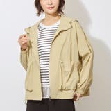 18ベージュ | 【WALDO】フード付きジップアップ一重ブルゾン | NICOLE