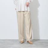 18ベージュ | 【WALDO】センタープレス入り1タックストレートパンツ | NICOLE