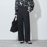 49ブラック | 【WALDO】センタープレス入り1タックストレートパンツ | NICOLE