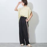 ウエストゴム脇配色切替えワイドパンツ | NICOLE | 詳細画像13