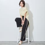 ウエストゴム脇配色切替えワイドパンツ | NICOLE | 詳細画像15