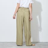 ウエストゴム脇配色切替えワイドパンツ | NICOLE | 詳細画像3