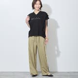 ウエストゴム脇配色切替えワイドパンツ | NICOLE | 詳細画像7