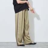 ウエストゴム脇配色切替えワイドパンツ | NICOLE | 詳細画像8