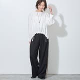ウエストゴム脇配色切替えワイドパンツ | NICOLE | 詳細画像9