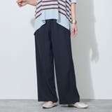 ウエストゴム脇折り返しタック入りワイドパンツ | NICOLE | 詳細画像1