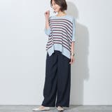 ウエストゴム脇折り返しタック入りワイドパンツ | NICOLE | 詳細画像13