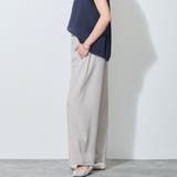 ウエストゴム脇折り返しタック入りワイドパンツ | NICOLE | 詳細画像3