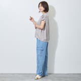 【WALDO】ウエストゴムカーゴデニムワイドパンツ | NICOLE | 詳細画像14 