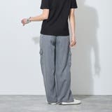 【WALDO】ウエストゴムカーゴデニムワイドパンツ | NICOLE | 詳細画像4 