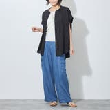 【WALDO】ウエストゴムカーゴデニムワイドパンツ | NICOLE | 詳細画像9 