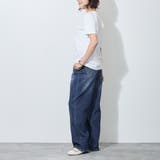 【WALDO】センタープレス入り2タックデニムワイドパンツ | NICOLE | 詳細画像3 