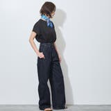 【WALDO】センタープレス入り2タックデニムワイドパンツ | NICOLE | 詳細画像6 