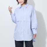 【WALDO】タック入りストライプチュニックシャツ | NICOLE | 詳細画像1 