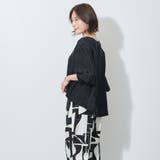 【WALDO】裾ドロスト入りノーカラーブラウス | NICOLE | 詳細画像15 