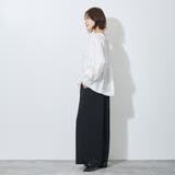 【WALDO】裾ドロスト入りノーカラーブラウス | NICOLE | 詳細画像3 