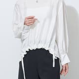 【WALDO】裾ドロスト入りノーカラーブラウス | NICOLE | 詳細画像5 