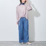 【WALDO】裾ドロスト入りノーカラーブラウス | NICOLE | 詳細画像7 