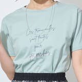 ラメ入りロゴプリント半袖Tシャツ | NICOLE | 詳細画像9