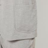 リネンライクポリエステルテーラードジャケット | NICOLE | 詳細画像9 