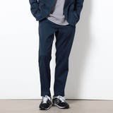 67ネイビー | リネンライクポリエステルテーパードパンツ | NICOLE