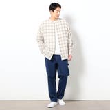 BROOKLYN OVERALL テクスチャーチェック バンドカラーシャツ | NICOLE | 詳細画像2 