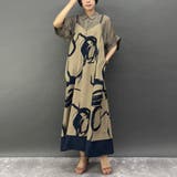 レイヤード風柄キャミワンピース | NICOLE | 詳細画像3 