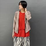 接触冷感 大人かわいいティアードフレンチトップス | NICOLE | 詳細画像6 