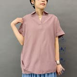 08ピンク | リネン混レギュラーシャツ | NICOLE