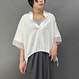 28オフホワイト | シアーミックススキッパーシャツ | NICOLE