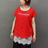 01レッド | フレンチスリーブブラウス | NICOLE