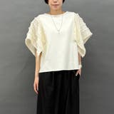 28オフホワイト | ハンカチヘム半袖Tシャツ | NICOLE