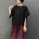 49ブラック | ハンカチヘム半袖Tシャツ | NICOLE