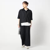 49ブラック | 【セットアップ】キーネックプルオーバー+パンツ | NICOLE