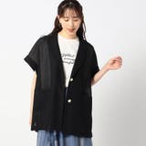 49ブラック | メッシュ半袖ジャケット | NICOLE