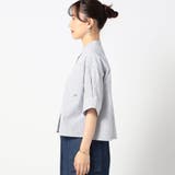 ノーカラーストライプシャツ | NICOLE | 詳細画像6 