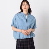 64サックス | ドロスト付き 半袖シャツ | NICOLE