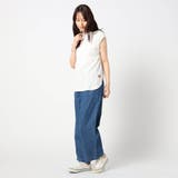 日本製ラウンドヘムノースリーブ | NICOLE | 詳細画像2 