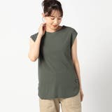 39チャコールグレー | 日本製ラウンドヘムノースリーブ | NICOLE