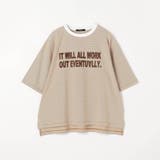 ミジンボーダーフロッキーロゴTシャツ | NICOLE | 詳細画像1 