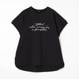 49ブラック | 接触冷感・吸水速乾 刺繍ロゴTシャツ | NICOLE